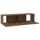 Mobile TV Muro Rovere Marrone 120x30x30cm Legno truciolato