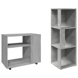 Tavolino da Salotto Grigio Sonoma 70x35x55 cm Legno truciolato