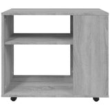 Tavolino da Salotto Grigio Sonoma 70x35x55 cm Legno truciolato