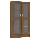 Mobile Vetrina Rovere Marrone 82,5x30,5x150cm Legno truciolato