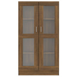 Mobile Vetrina Rovere Marrone 82,5x30,5x150cm Legno truciolato