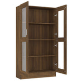 Mobile Vetrina Rovere Marrone 82,5x30,5x150cm Legno truciolato