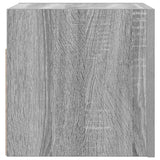 Armadietti TV Montati a Parete 2pz Grigio Sonoma 30,5x30x30 cm