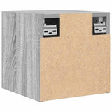 Armadietti TV Montati a Parete 4 pz Grigio Sonoma 30,5x30x30 cm