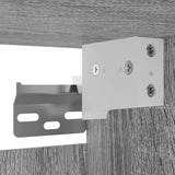 Armadietti TV Montati a Parete 4 pz Grigio Sonoma 30,5x30x30 cm