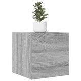 Armadietti TV Montati a Parete 4 pz Grigio Sonoma 30,5x30x30 cm