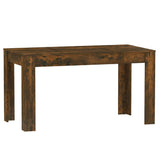 Tavolo da Pranzo Rovere Fumo 140x74,5x76 cm Legno truciolato