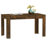 Tavolo da Pranzo Rovere Fumo 140x74,5x76 cm Legno truciolato
