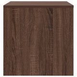 Tavolini Impilabili 3 pz Rovere Marrone in Legno truciolato