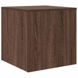 Tavolini Impilabili 3 pz Rovere Marrone in Legno truciolato