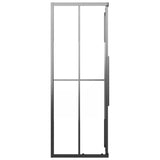 Cabina Doccia ESG Semi Smerigliato 80x70x180 cm Nera