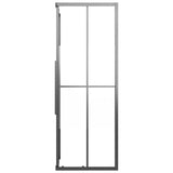 Cabina Doccia ESG Semi Smerigliato 80x70x180 cm Nera