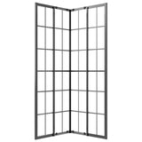 Cabina Doccia ESG Smerigliato 70x70x180 cm Nera