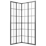 Cabina Doccia ESG Smerigliato 90x70x180 cm Nera