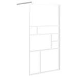 Parete per Doccia Walk in 100x195 cm in Vetro ESG Bianco