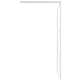 Parete per Doccia Walk in 100x195 cm in Vetro ESG Bianco