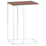 Tavolino da Salotto Bianco 40x30x59 cm in Legno truciolato