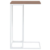 Tavolino da Salotto Bianco 40x30x59 cm in Legno truciolato