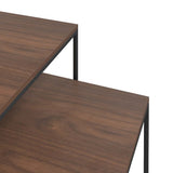 Set di Tavolini 2 pz in Legno truciolato e Metallo