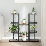 Portafiori 94,5x25x89 cm Ferro Nero
