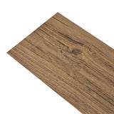 Tavole per Pavimenti 18 pcs Marrone Noce 2,51 m PVC