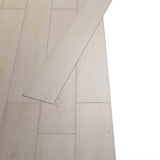 Tavole per Pavimenti 18 pcs Bianco Rovere Classico 2,51 m PVC