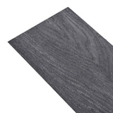 Tavole per Pavimenti 18 pcs Nero e Bianco 2,51 m PVC