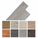 Tavole per Pavimenti 18 pcs Grigio scuro 2,51 m PVC