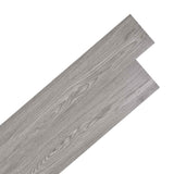 Tavole per Pavimenti 18 pcs Grigio scuro 2,51 m PVC