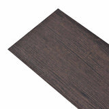 Tavole per Pavimenti 18 pcs Marrone Scuro 2,51 m PVC