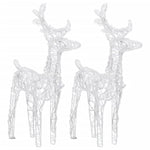 Decorazione Natalizia Renne e Slitta 320 LED Acrilico
