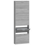 Scarpiera Grigio Sonoma 59x17x169 cm in Legno truciolato
