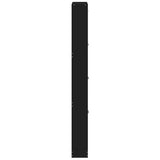 Scarpiera Nera 59x17x150 cm in Legno truciolato