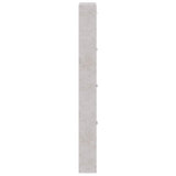 Scarpiera Grigio Cemento 59x17x150 cm in Legno truciolato