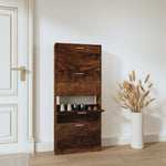 Scarpiera Rovere Fumo 59x17x150 cm in Legno truciolato