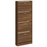 Scarpiera Rovere Marrone 59x17x150 cm in Legno truciolato