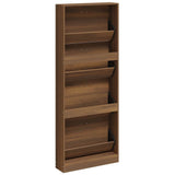 Scarpiera Rovere Marrone 59x17x150 cm in Legno truciolato