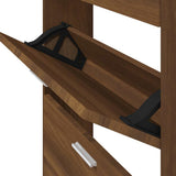 Scarpiera Rovere Marrone 59x17x150 cm in Legno truciolato