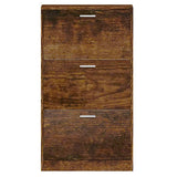 Scarpiera Rovere Fumo 59x17x108 cm in Legno truciolato