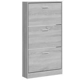 Scarpiera Grigio Sonoma 59x17x108 cm in Legno truciolato