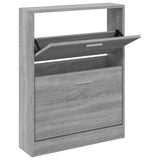Scarpiera Grigio Sonoma 59x17x81 cm in Legno truciolato