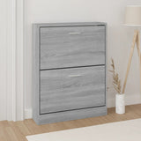 Scarpiera Grigio Sonoma 59x17x81 cm in Legno truciolato
