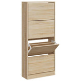 Scarpiera Rovere Sonoma 63x24x147 cm in Legno truciolato