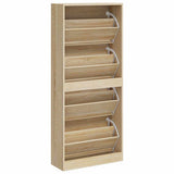 Scarpiera Rovere Sonoma 63x24x147 cm in Legno truciolato