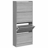 Scarpiera Grigio Sonoma 63x24x147 cm in Legno truciolato