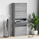 Scarpiera Grigio Sonoma 63x24x147 cm in Legno truciolato