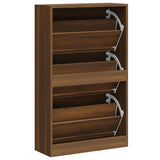 Scarpiera Rovere Marrone 63x24x103 cm in Legno truciolato