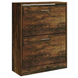 Scarpiera Rovere Fumo 63x24x81 cm in Legno truciolato