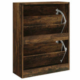 Scarpiera Rovere Fumo 63x24x81 cm in Legno truciolato