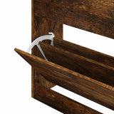 Scarpiera Rovere Fumo 63x24x81 cm in Legno truciolato